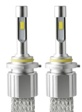 编织带铜带LED大灯8颗灯珠高亮解码 led headlamp canbus tuning