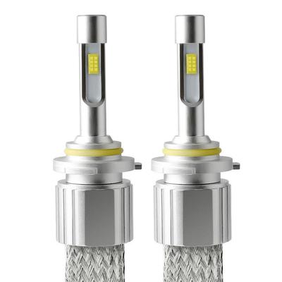 编织带铜带LED大灯8颗灯珠高亮解码 led headlamp canbus tuning