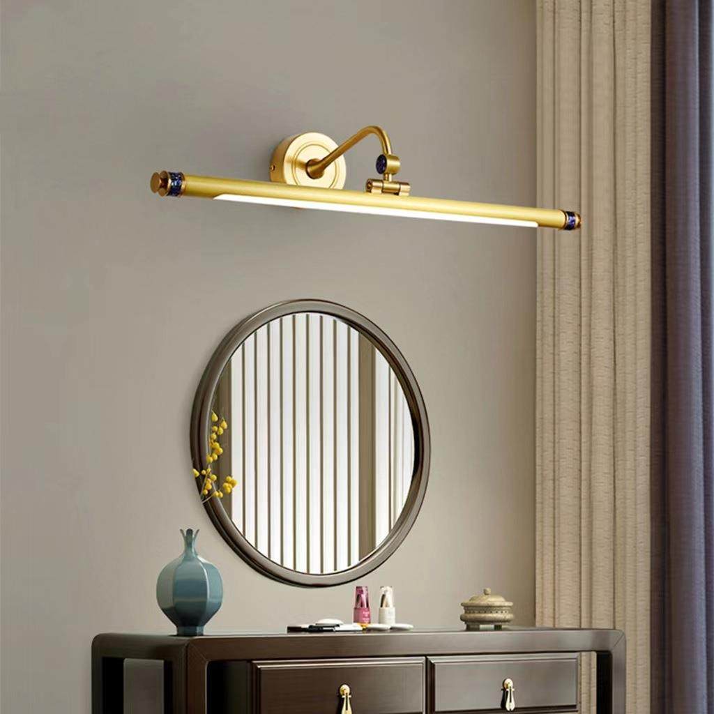 led防锈镜前灯美式全铜卫生间镜柜梳妆台灯现代简约浴室防水壁灯