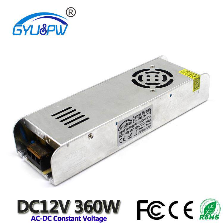 12V360W开关电源 LED广告标识灯箱电源 DC12V安防监控展柜电源