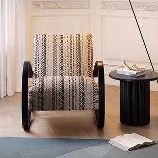 中古风伯克休闲椅民宿懒人休闲单人椅家用客厅阳台靠背椅沙发椅子