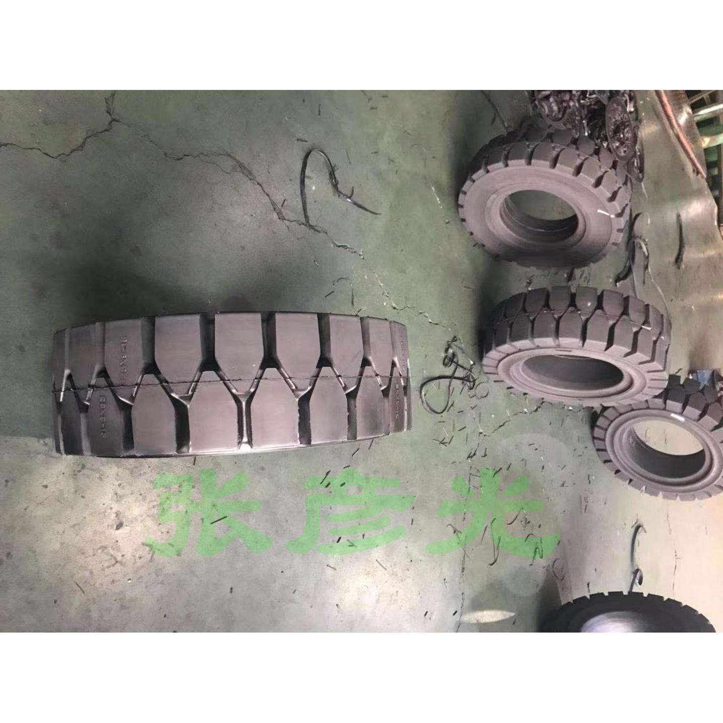 供应高品质叉车实心轮胎防刺扎耐磨性好免维护650-10三吨后轮轮胎