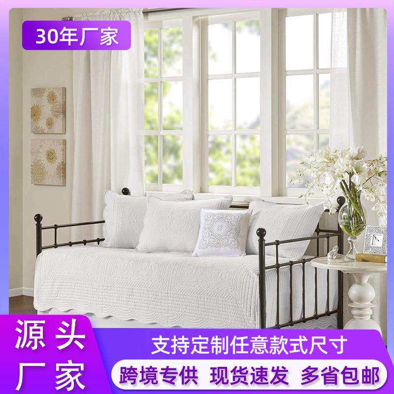 简约宝宝铁架拼接床 坐卧两用铁艺沙发床 带护栏儿童床厂家直供