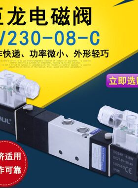 内30 --V2双电磁阀巨4三位 8五线圈口龙C性0 部先导封闭式电磁阀