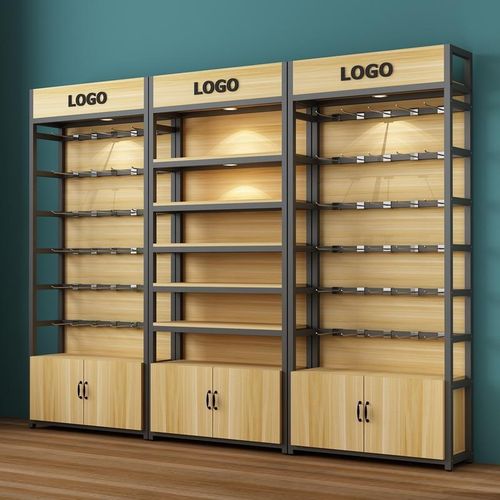 手机展示c架超市货架置物架带挂钩多层样品柜便利店产品展示柜