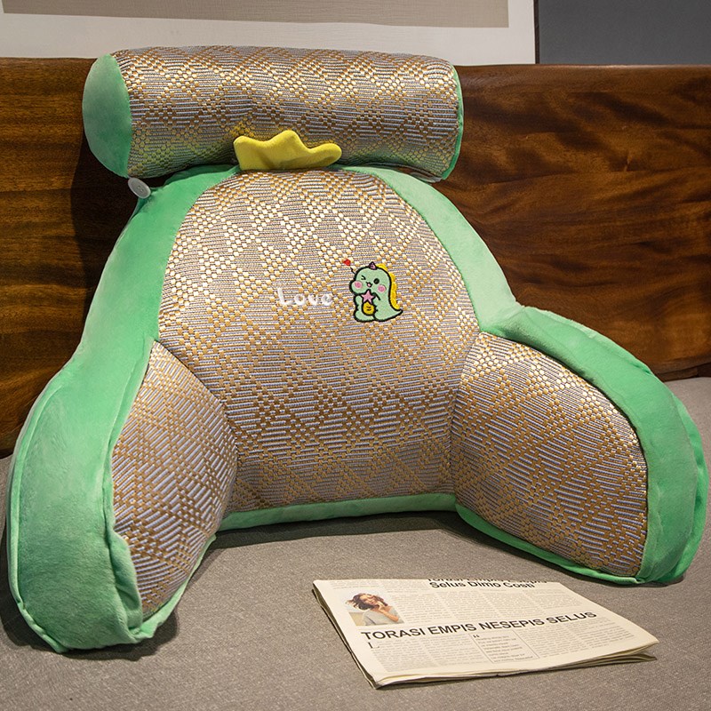 迪土尼凉席床上看书护腰靠枕床头软包大靠M背宿舍沙发办公室久坐