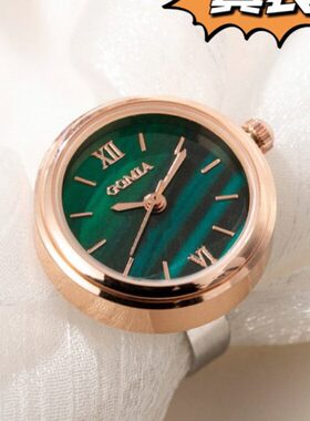 戒指表可以看时间的真表时尚礼物迷你小表潮流男女学生防水手指表