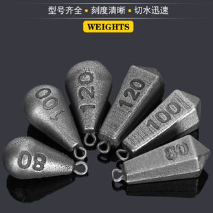 铅坠铅坠钓鱼垂钓铁环配重远投坠铅坨钓坠淡钓环保滴六棱带砣水铁