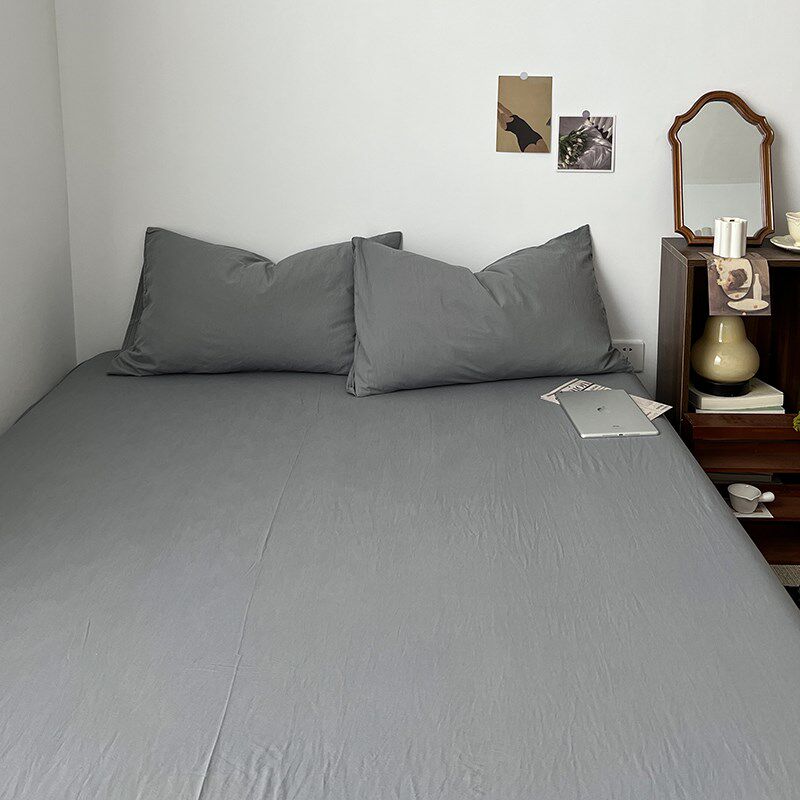 单件水洗棉床单床k笠1.8m床罩床套三件套席梦思床垫防尘保护全包