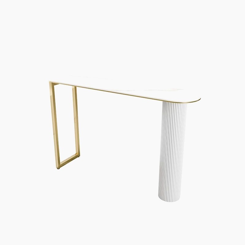 轻奢岩板吧台桌开放式厨房中岛台餐桌客厅K靠墙北欧大理石高脚桌