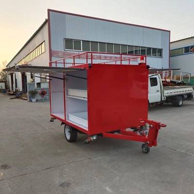 1吨单轴箱式拖车山东厂家生产箱式运输车吨级启威重型工具车