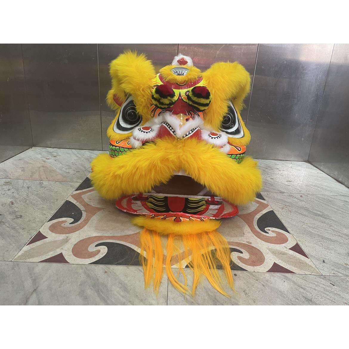 醒狮南狮道具南狮南狮训练广东醒狮狮头醒狮狮头龙狮狮头全套白色