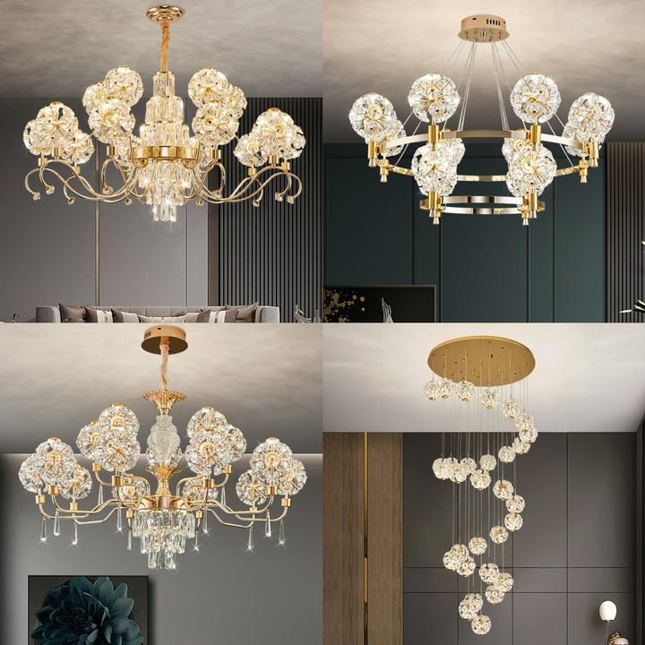 简约现代客厅吊灯2024年新款餐厅水晶灯轻奢大气卧室书房中山灯具