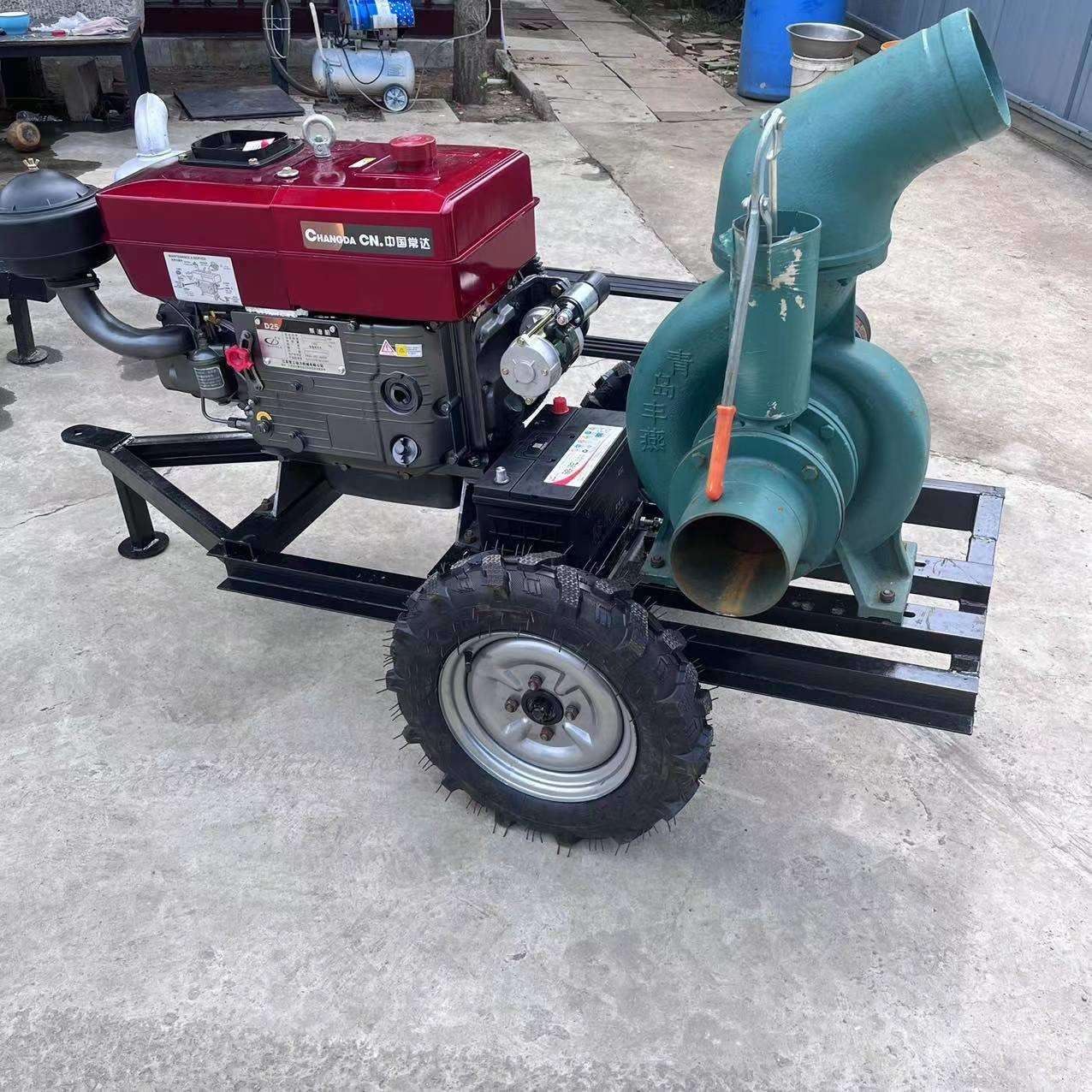 抗洪排涝浇地机 农田喷灌三叶轮高压泵 柴油浇地抽水机