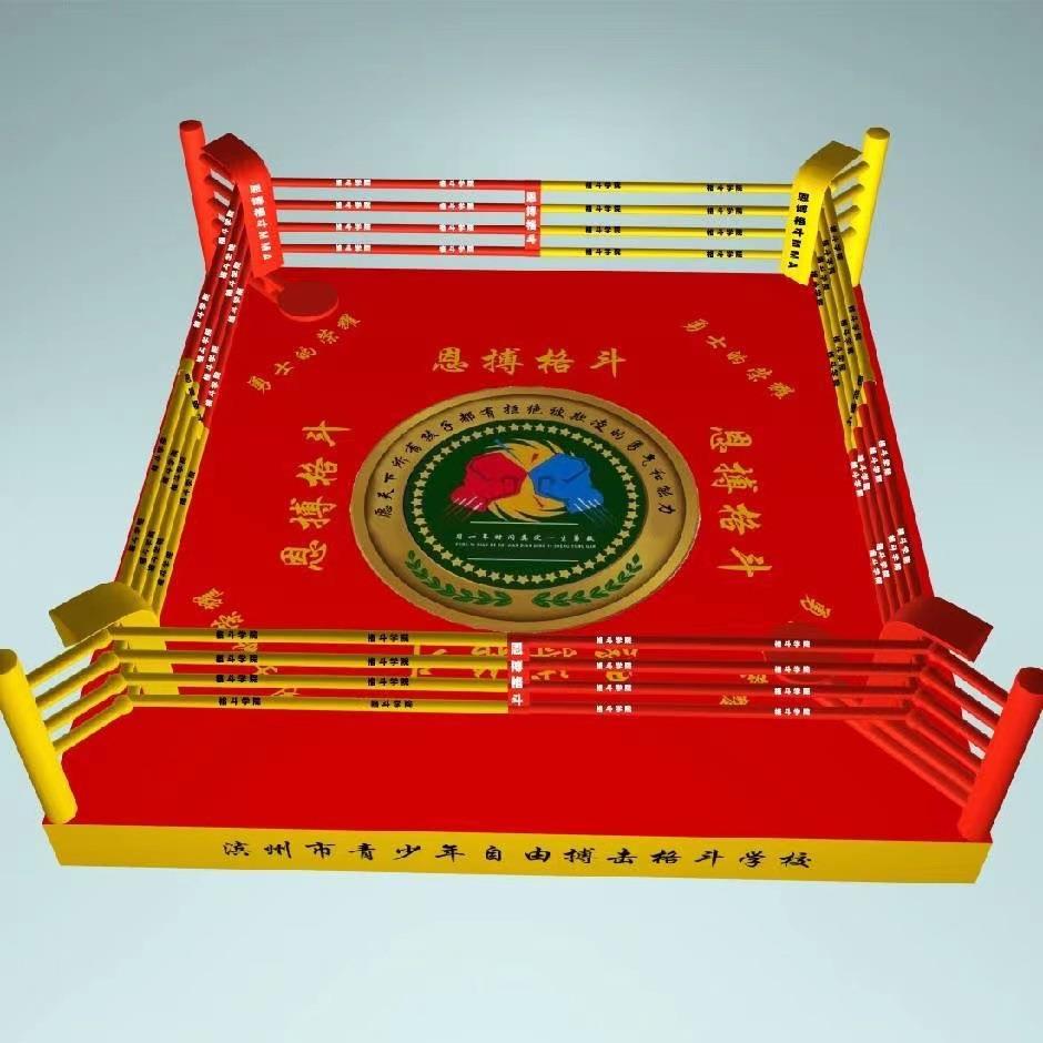 拳击台MMA比赛用落地拳击台落地式拳击擂台散打武术摔跤训练擂台