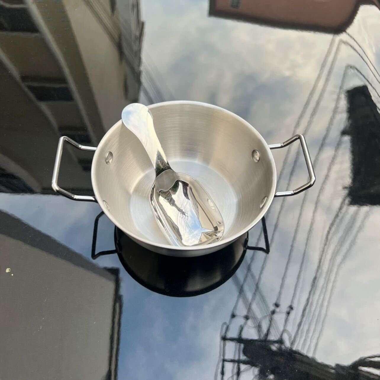 韩式不锈钢双耳碗勺酸奶碗小吃碗