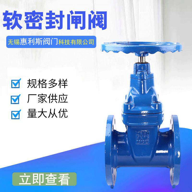 厂家供应Z45X-16软密封闸阀给水法兰闸阀球墨铸铁法兰闸阀DN80