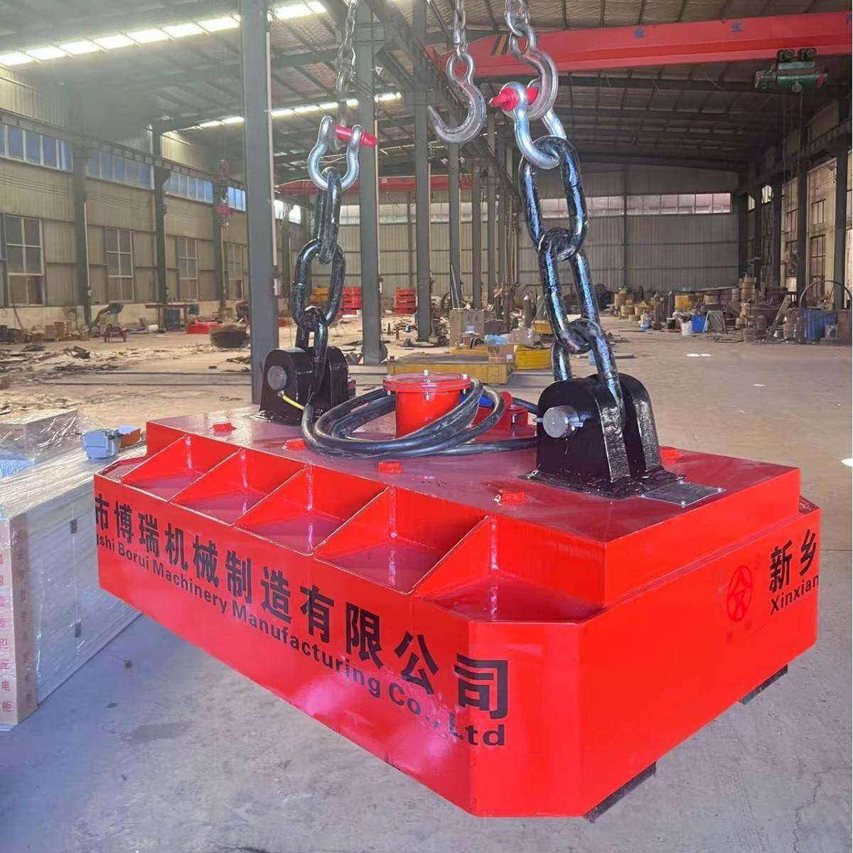 河南供应自发电带电磁吸盘起重用强磁高频圆形电磁吸盘起重磁铁