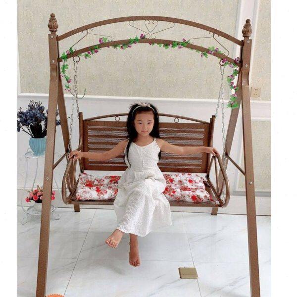 秋千摇椅摇篮椅双人吊床户外家用双人阳台铁艺室内秋千吊椅吊篮外