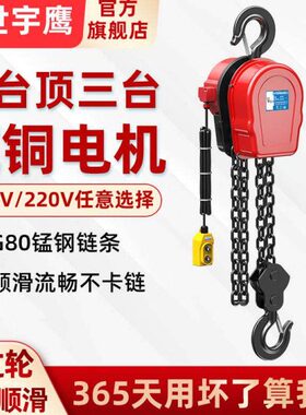 3吨2吨0提升机10环链电动葫芦22038倒吨5v吊机吨群1吨电葫芦吊链v