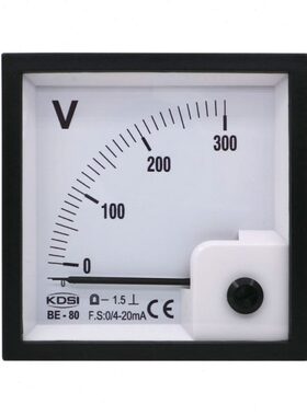 DC输入mA4-20显示030 V电压表-V电流 mA开孔0E- 方形8B4030指针20