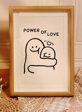 爱的抱抱暖居文艺温馨家居饰w品装饰摆件玄关电视柜壁画酒柜挂画