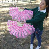 扇物送礼表演跳舞扇广场舞骨加长多舞蹈扇场景秧子道具歌风格