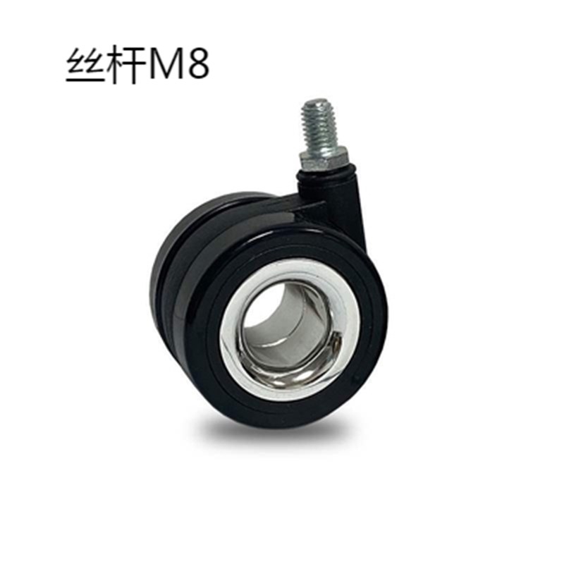 2.5寸空心轮办椅子轮家具脚x轮电竞椅万向轮静音出口滑轮承重滚轮