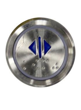 蓝光按钮AN306A盲文按键圆形电梯外呼按钮尺寸H37mm A08 KD122按