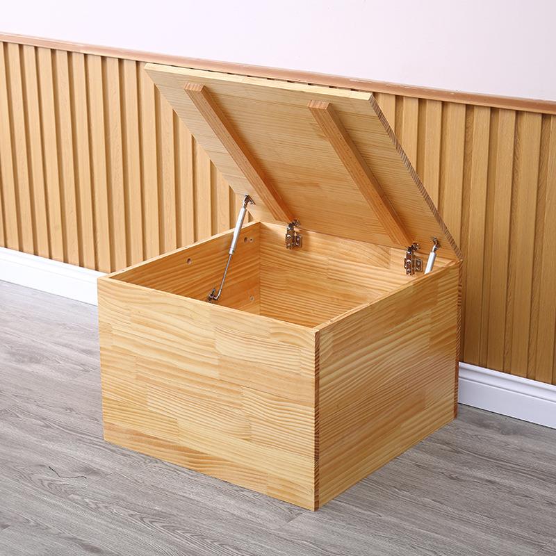 榻榻米原木箱子自由组合飘窗地台柜抽屉式收纳储物可移动拼床