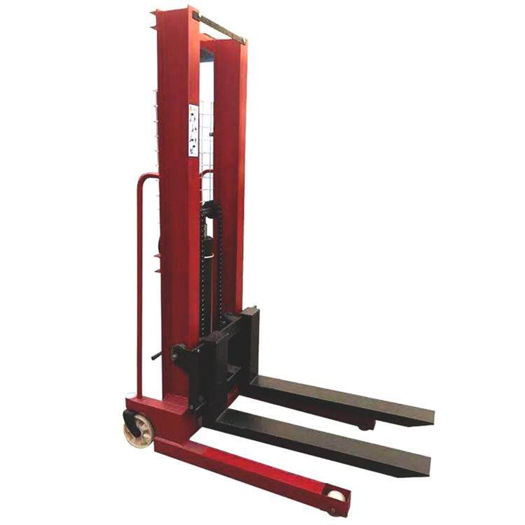 1吨手动液压堆高车手推叉车 液压装卸非标升高车3吨液压搬运叉车