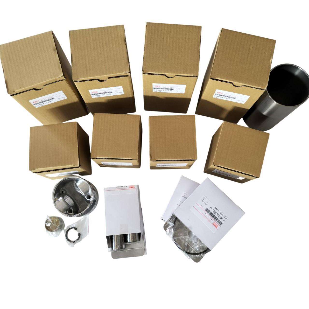 适用工程机械五十铃发动机4JJ1发动机大修件活塞环缸套四配套组件