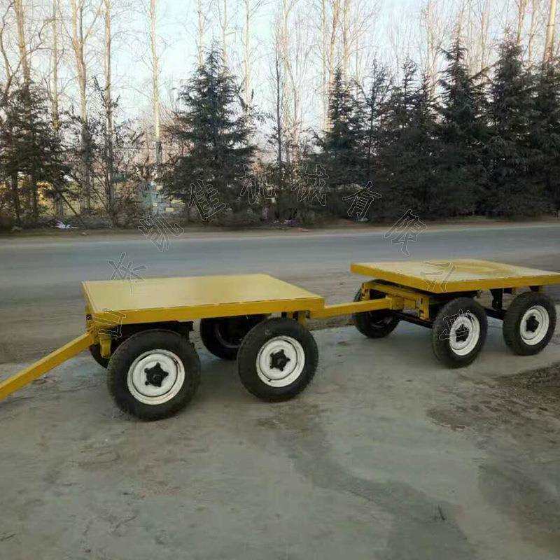10吨电动平板车托运车 牵引式平板拖车 货物托盘平板车 平板拖车