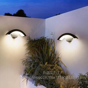 2025LED户外防水阳台露台大门入户门前感应灯阳光房围墙柱子创意