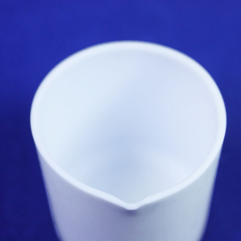 加厚特氟龙烧杯250ml聚四氟乙烯管加工PTFE板棒耐酸碱耐高温F4