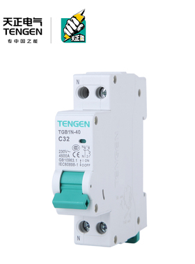 天正TGB1N-40双进双出空气开关DPN双线断路器DZ267家用1P+N单相32