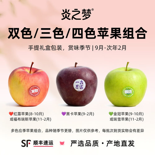 彩色苹果礼盒圣诞平安夜彩苹之愿