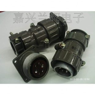 P28J10Q 航空插头 插座 航空插 反装 4芯 圆形连接器 28MM P28