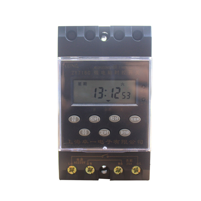 卓一微电脑时控开关ZYT16G路灯时间控制器KG316T经纬度定时器220V