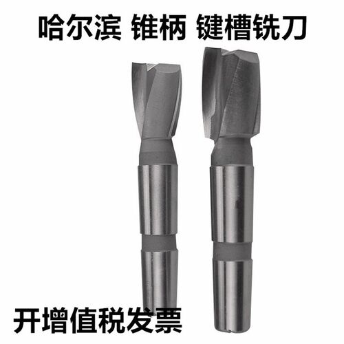 哈尔滨锥柄键槽铣刀12 14 16 18 20 22 24 26-50mm锥柄立铣刀