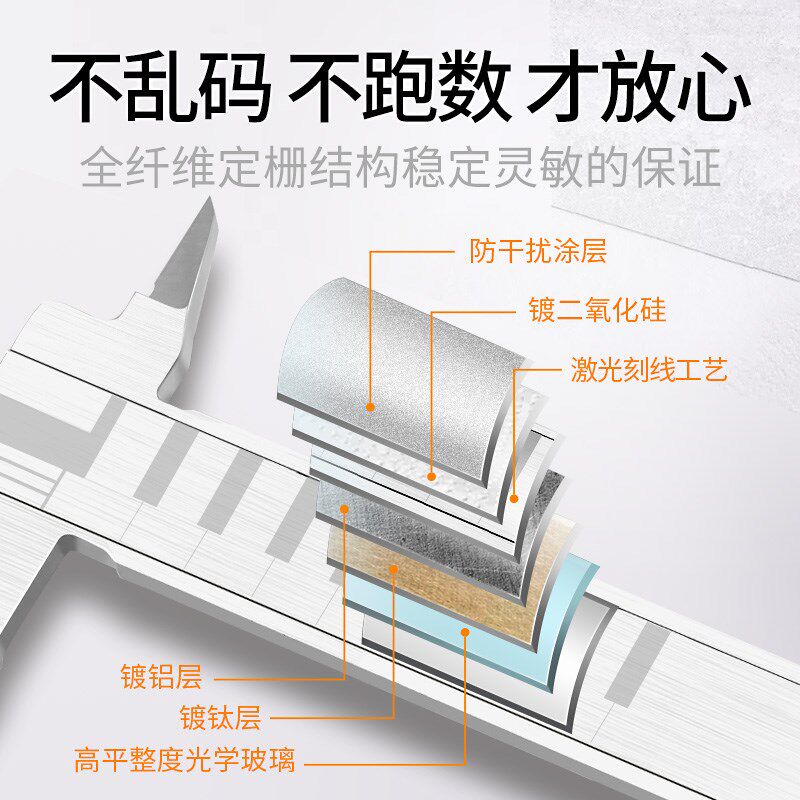 广陆电子数显卡尺高精度工业级油表游标卡尺数字小型油标家用卡尺