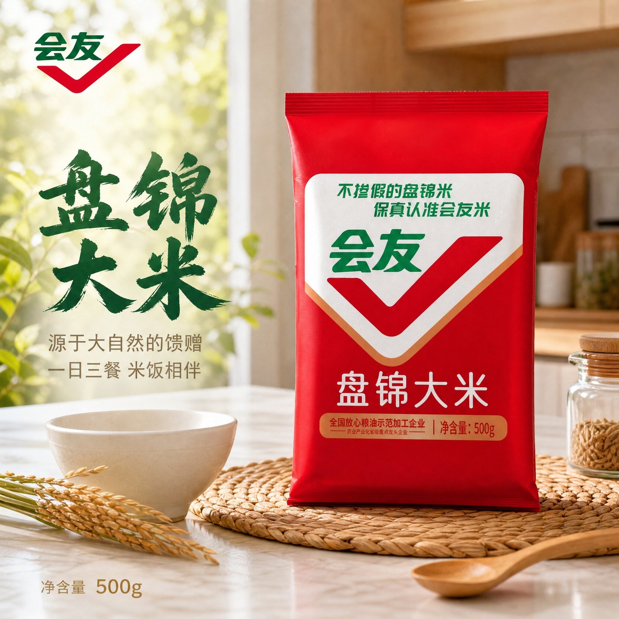 盘锦大米蟹田大米当季新米1斤装圆粒珍珠米粥饭软糯米饭500g批发