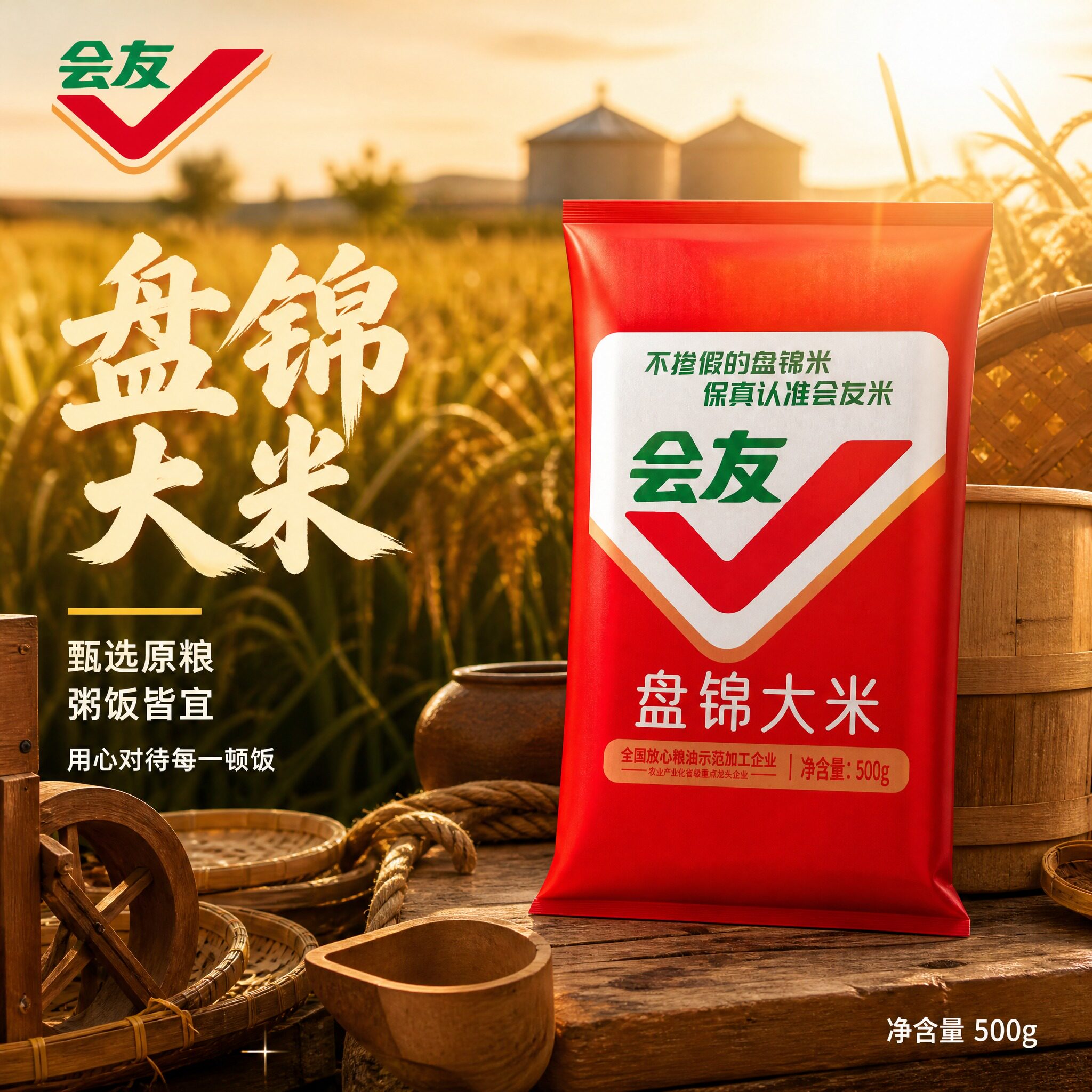 盘锦大米500g珍珠米大米粳米蟹田米煮粥煮饭当季新米1斤新鲜米饭