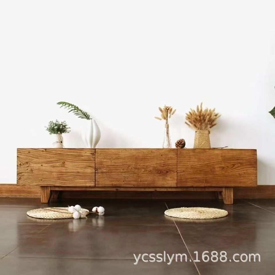 加工定制老榆木电视柜复古长方形玄关柜客厅收纳柜落地式矮柜子