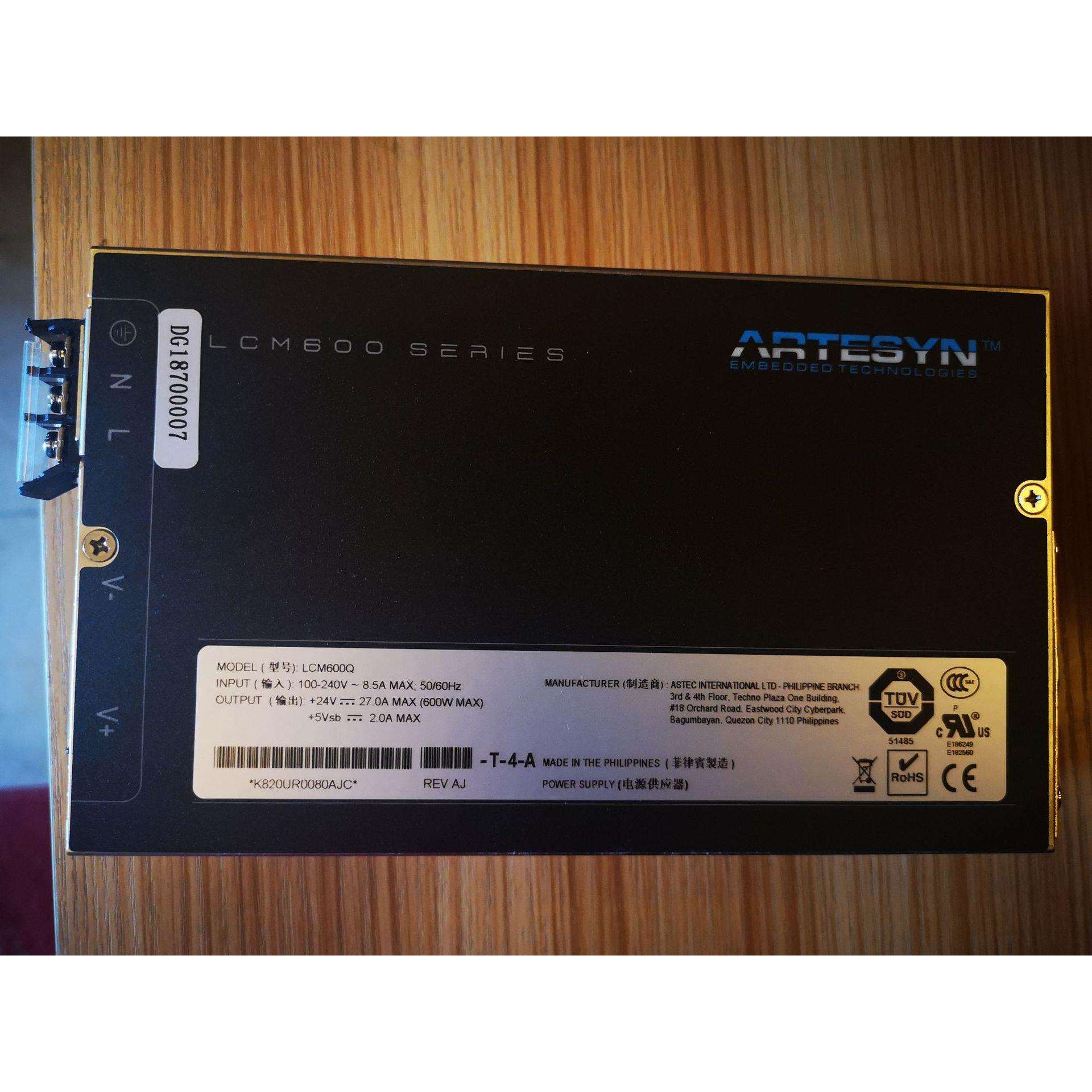 雅特生Artesyn Astec 600W开关电源 36V直流稳压电源 LCM600U
