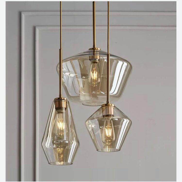 北欧后现代简约餐厅咖啡厅吧台灯玻璃艺术吊灯创意个性单头小吊灯,家装灯饰光源,智能吊灯,淘宝优惠券,粉丝福利购,淘宝优惠卷