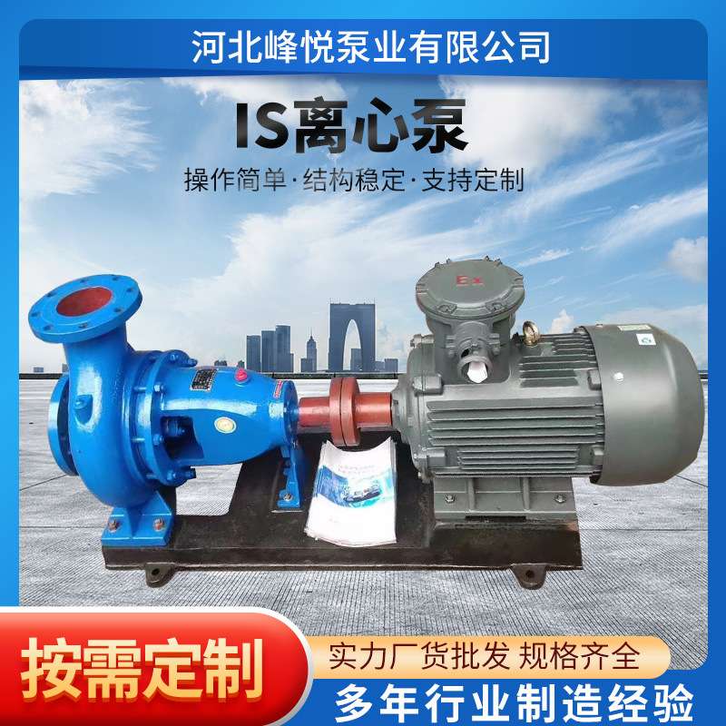 IS卧式清水离心泵IS65-50-125农田灌溉排水泵锅炉热水循环给水泵