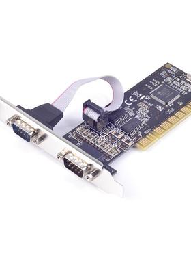 西霸FG-PMIO-V3T-0002S PCI转2口RS232串口卡9针COM串口卡MCS9865