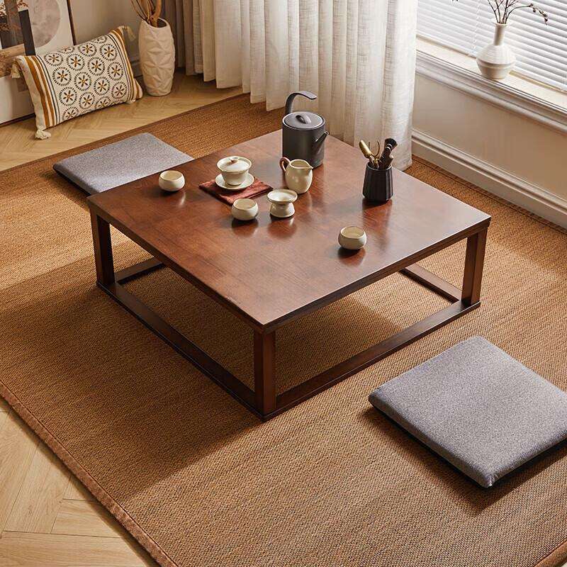 实木飘窗桌子炕桌榻榻米小茶桌床上小茶几日式坐地矮桌方形