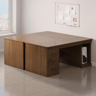 【1781人收藏】双人位对坐办公桌员工位办公室桌椅组合简约现代极